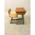 Vintage schooltafeltje met stoel nr 15